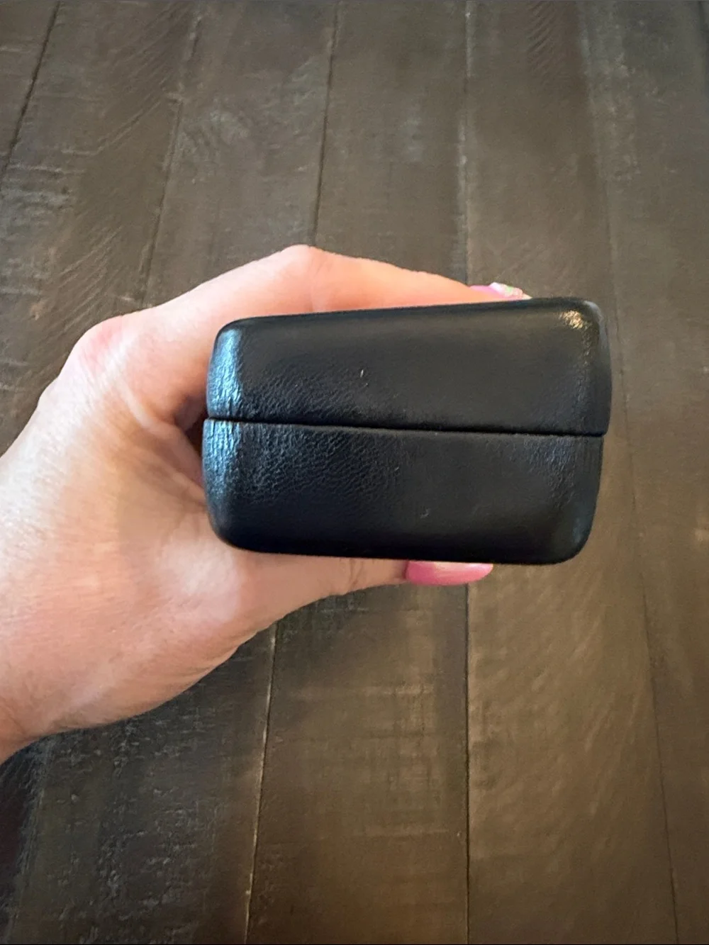 L.A.M.B. Black Embossed Eyewear Case